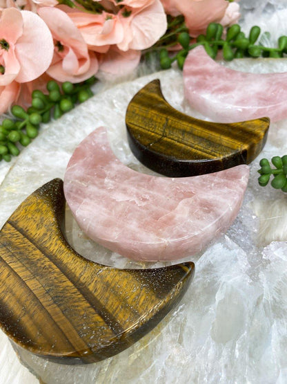 Tiger-Eye-and-Rose-Quartz-Crystal-Moon-Carvings