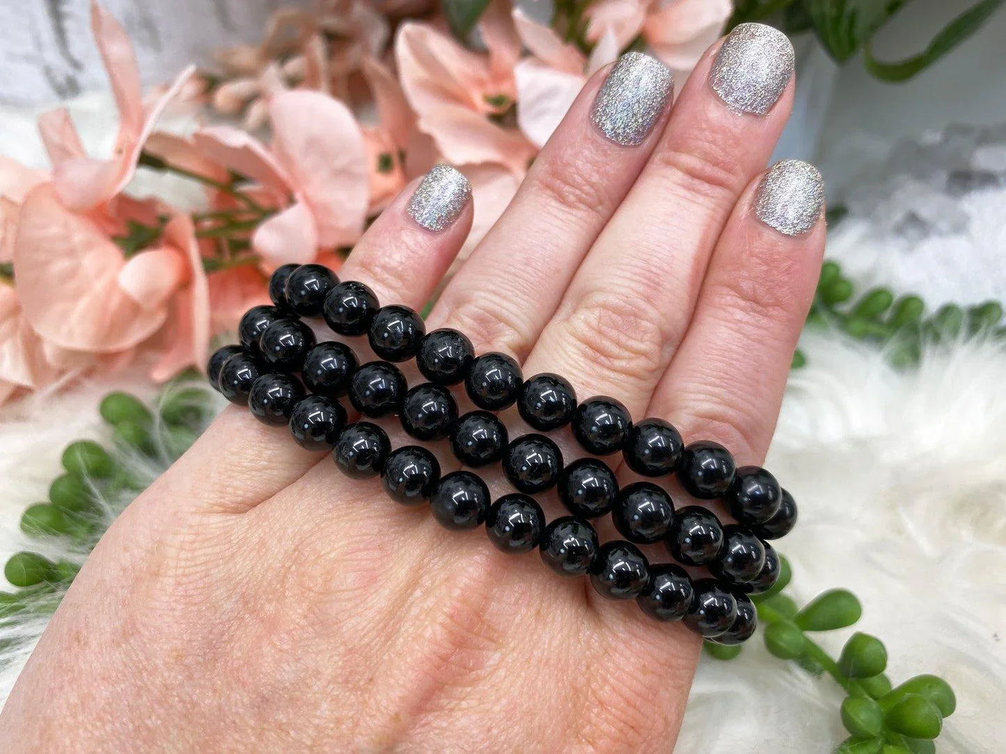 Polished-Black-Tourmaline-Bracelet.
