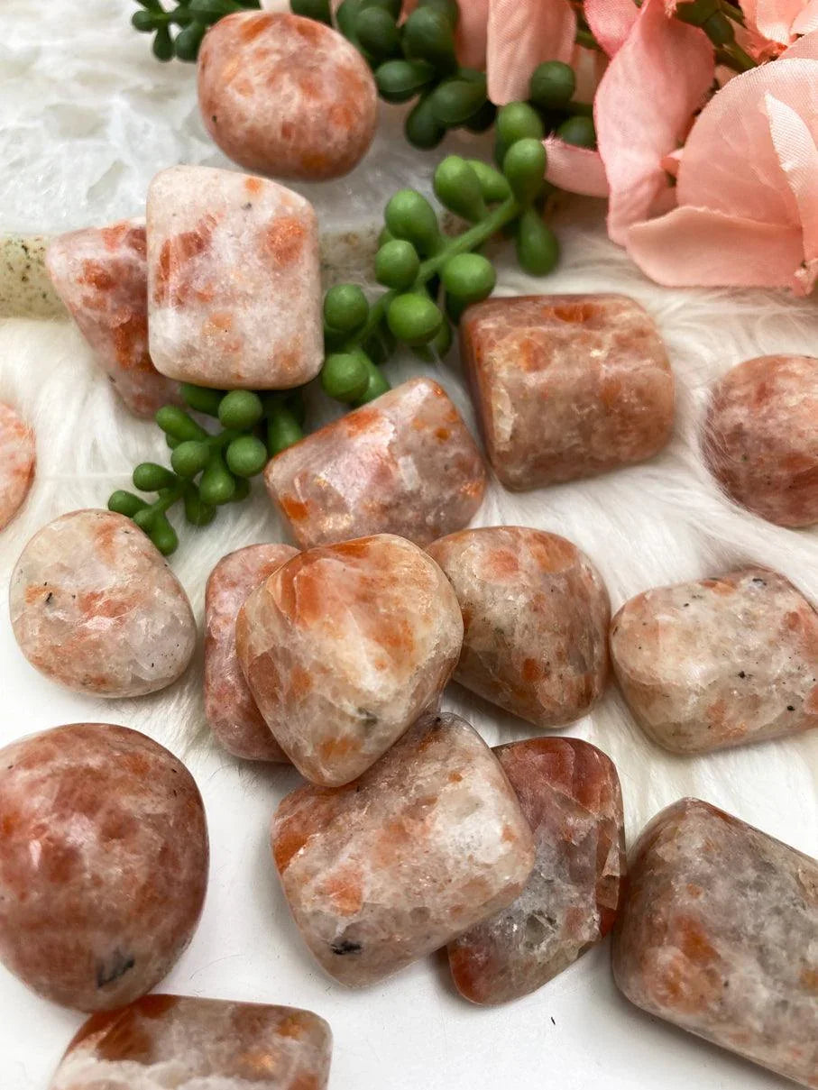 Tumbled-Polished-Orange-Sunstone-for-sale