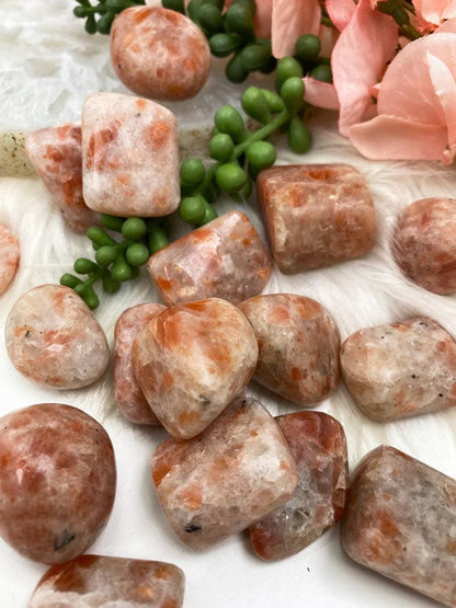 Tumbled-Polished-Orange-Sunstone-for-sale