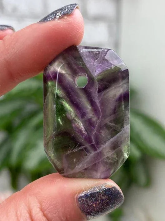 Purple-Green-Fluorite-Pendant
