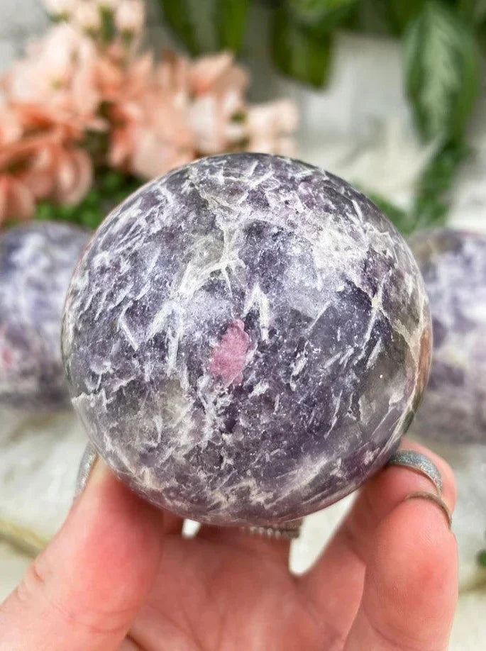 Purple-Lepidolite-with-Pink-Tourmaline-Dots