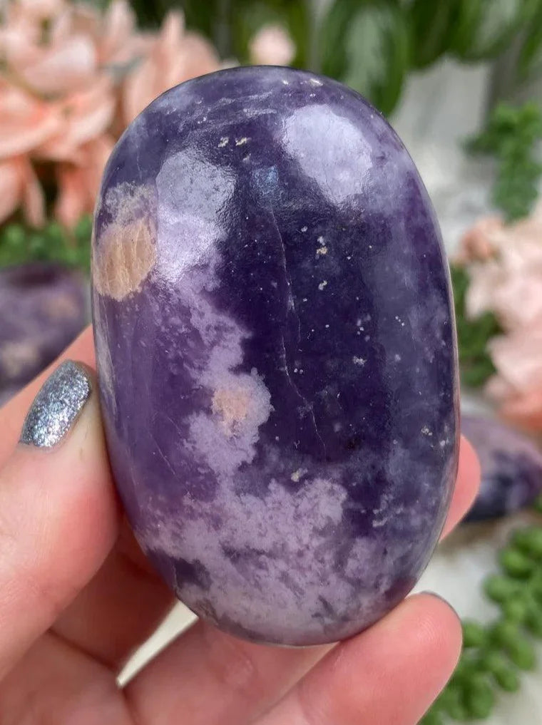 Purple-Pink-Lepdiolite-Palm-Stone