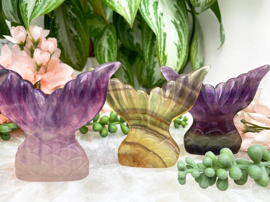    Purple-Yellow-Fluorite-Mermaid-Tail-Crystals