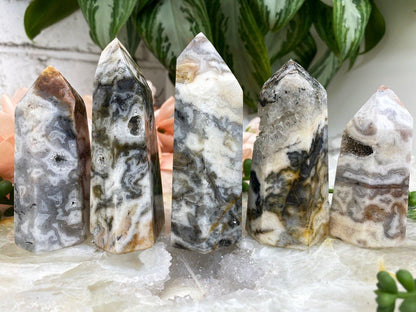 Druzy-Quartz-Chalcedony-Agate-Points