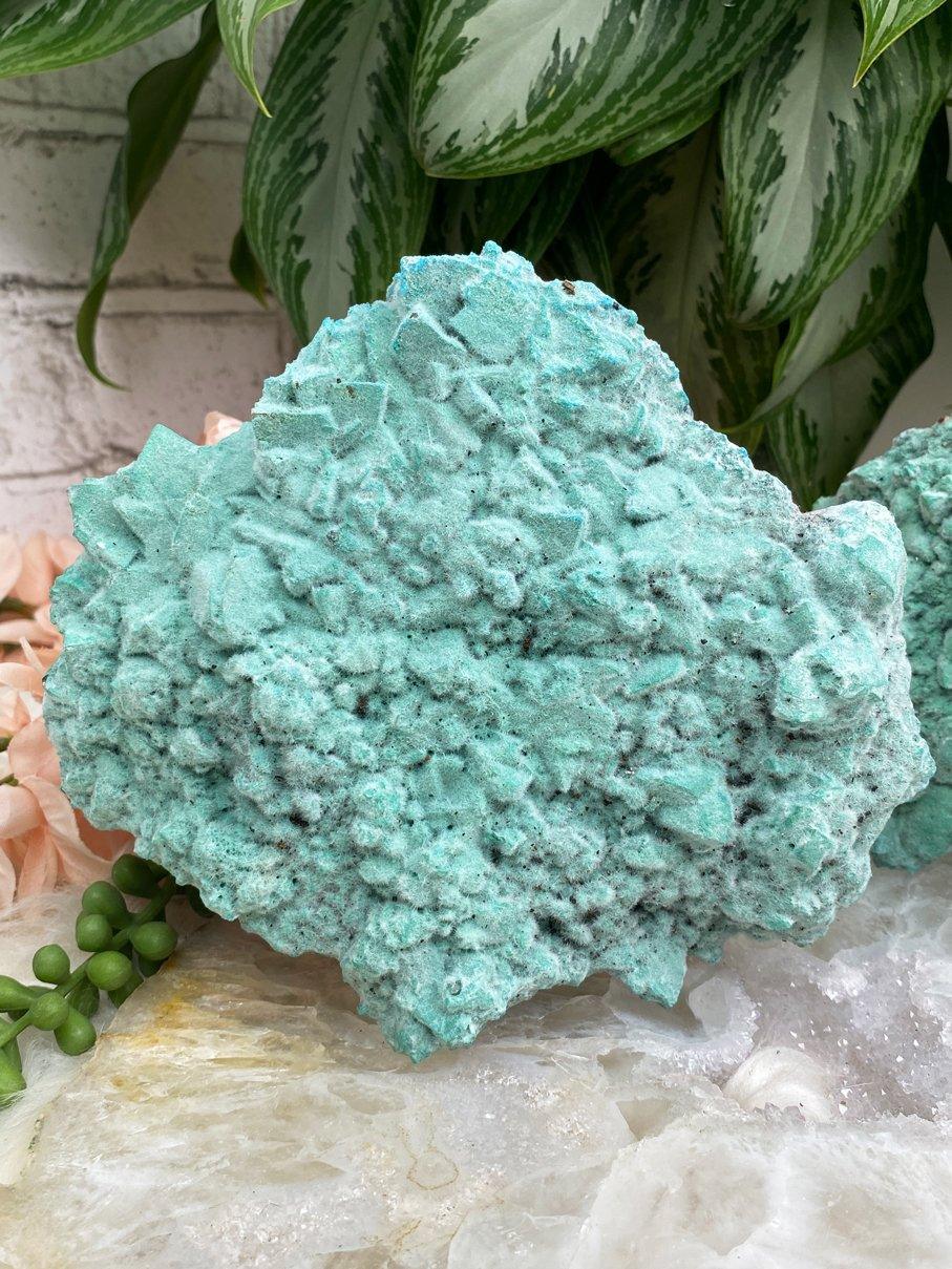 Rare-Large-Teal-Kobyashevite-Crystal-Cluster