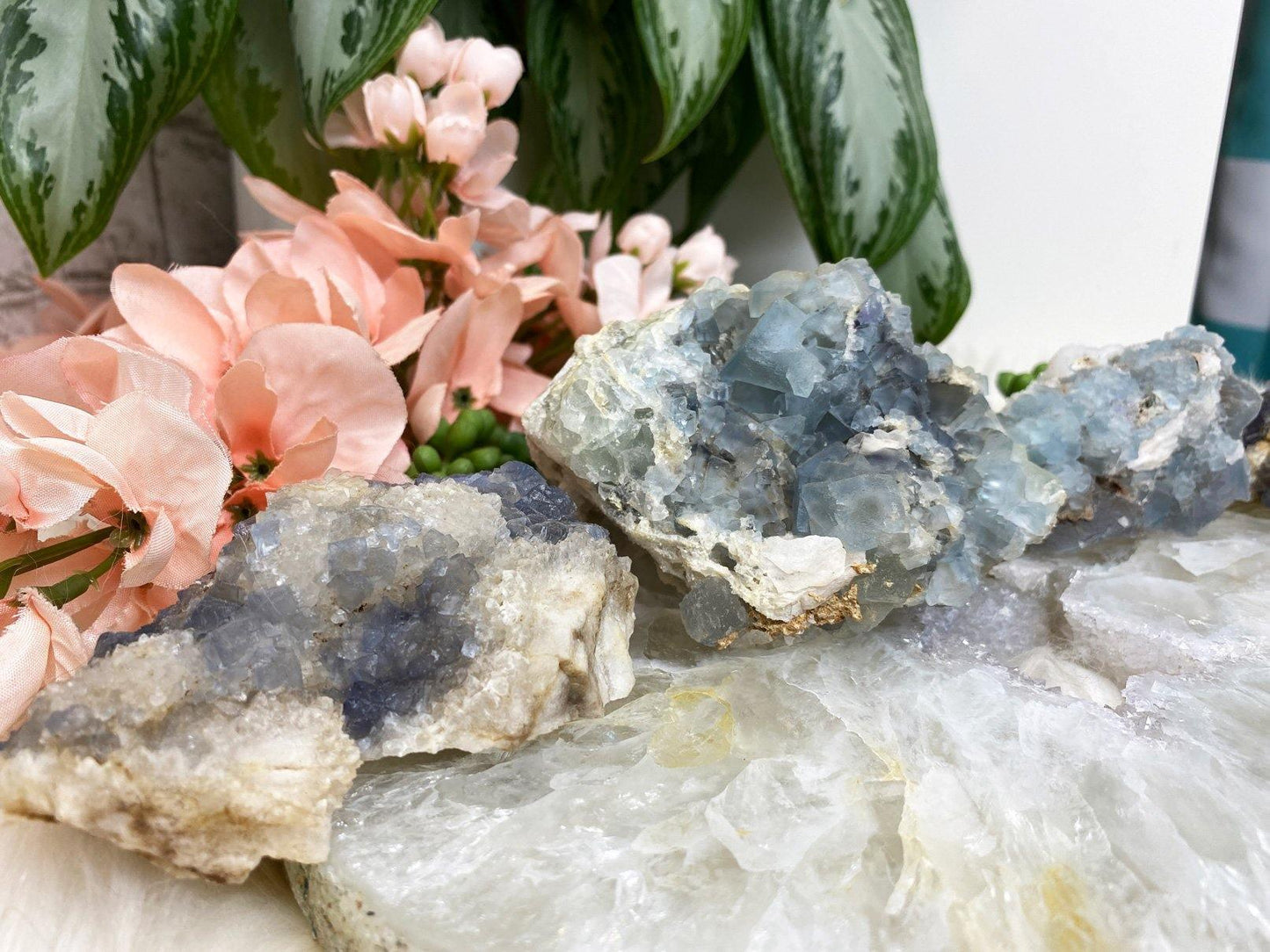 Raw-Blue-Cubic-Bingham-Fluorite-Crystal-Cluster-Specimens