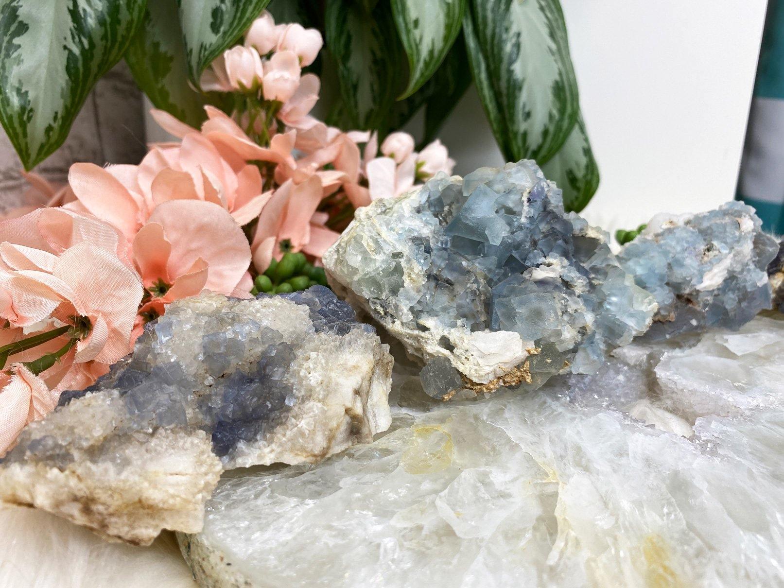 Raw-Blue-Cubic-Bingham-Fluorite-Crystal-Cluster-Specimens