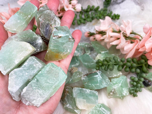 Raw-Green-Calcite