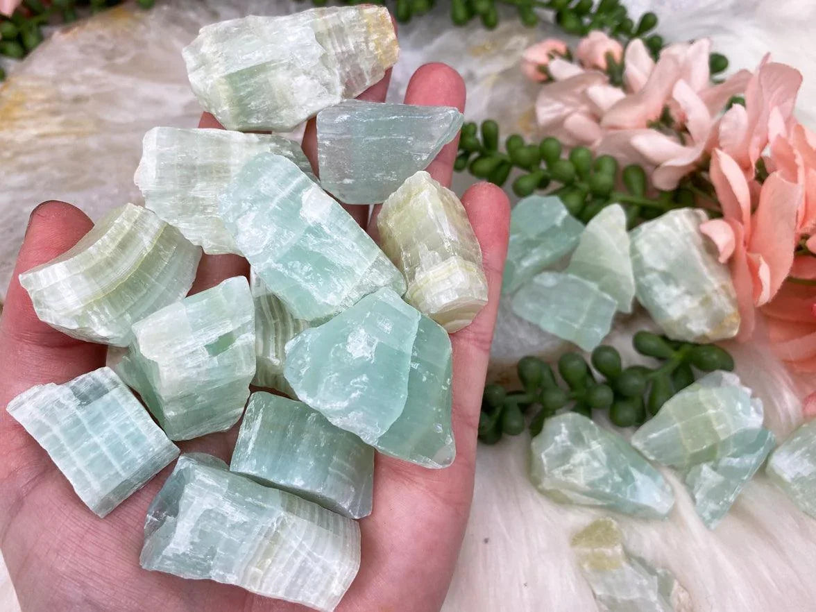 Raw Pistachio Green Calcite