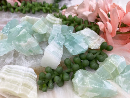 Raw Pistachio Green Calcite