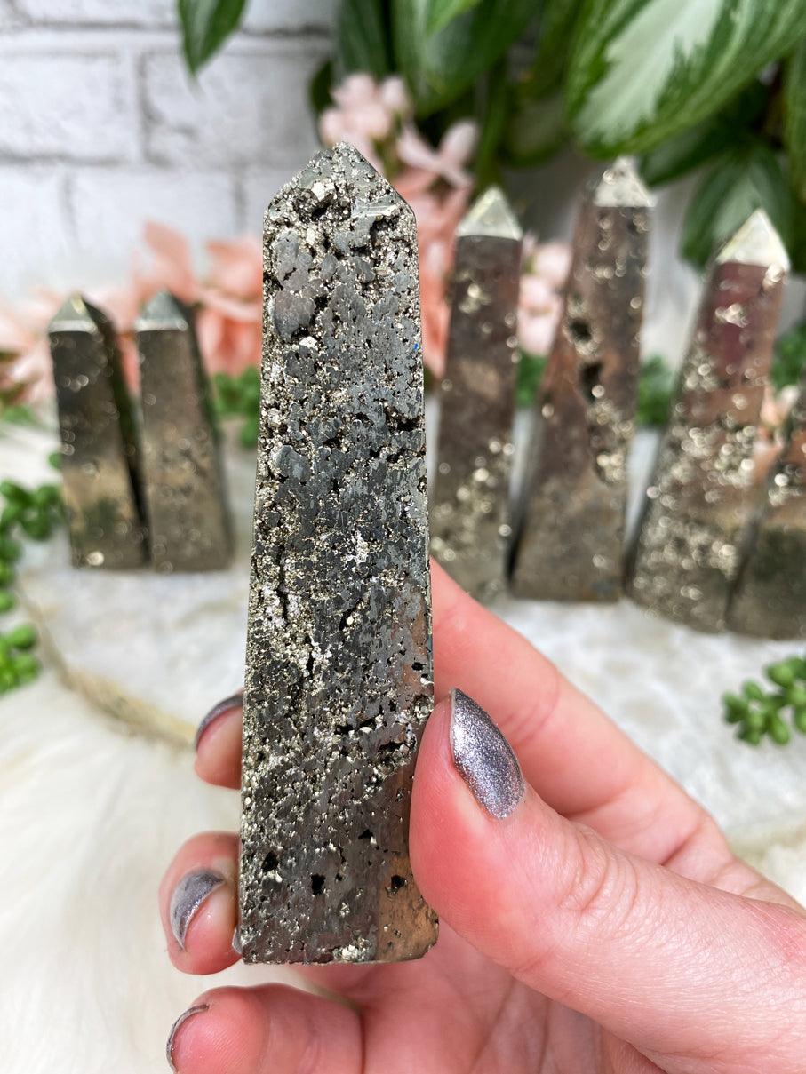 Raw-Pyrite-Obelisk-Point-from-Peru