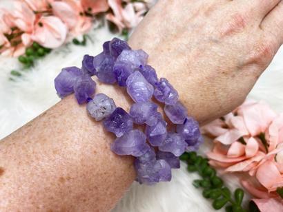 Raw-Stretch-Amethyst-Bracelet