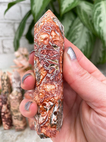 Red-Orange-Leopard-Jasper-Point