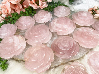 Rose-Quartz-Rose-Carvings