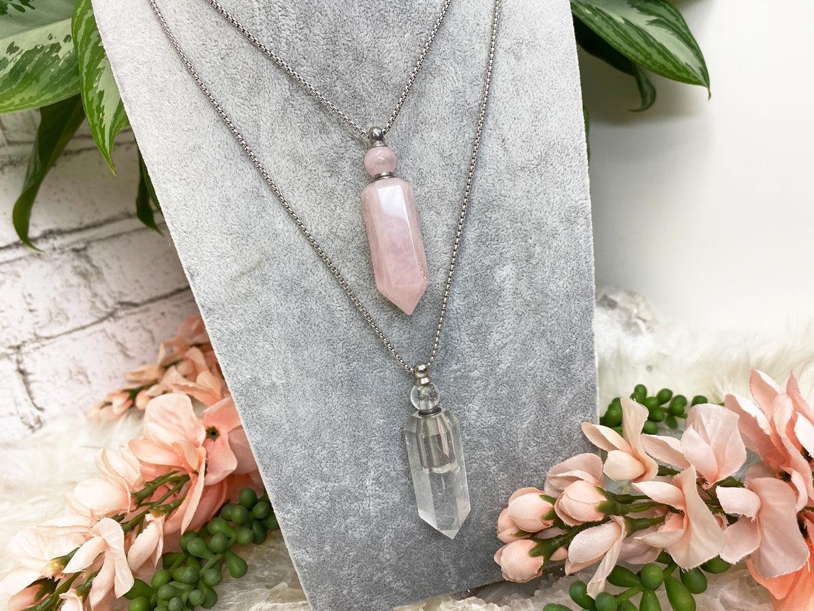 Rose-Quartz-and-Clear-Quartz-Vial-Necklaces-for-Essential-Oils