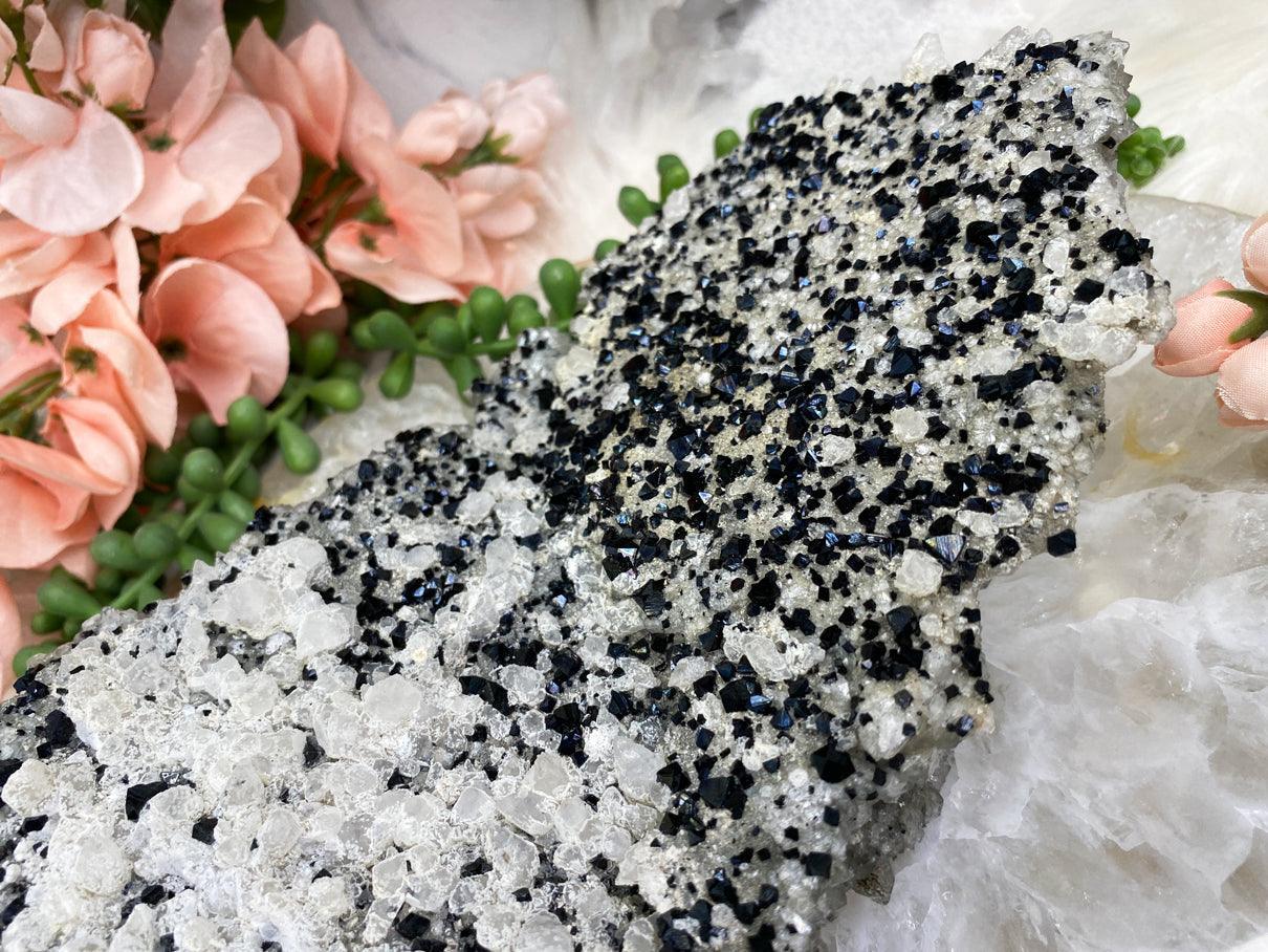 Russian-Ilvaite-Crystals-on-Quartz-Cluster