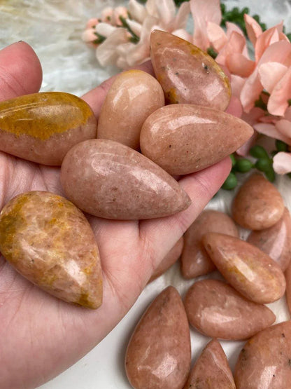 Salmon-Pink-Cipolin-Pendant-Crystal