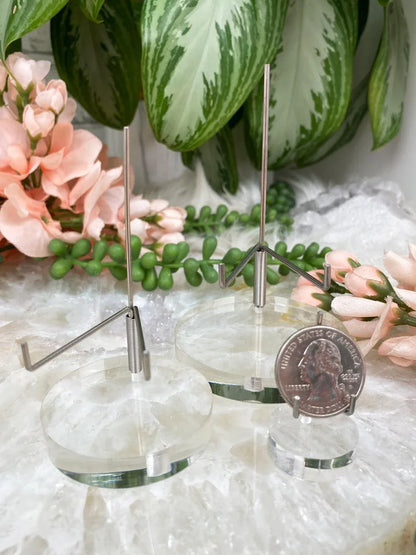 Silver-Metal-Arm-Acrylic-Swivel-Stands