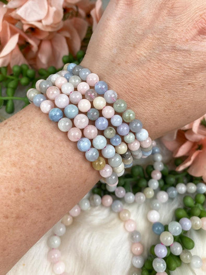 Small-Bead-Morganite-Bracelet