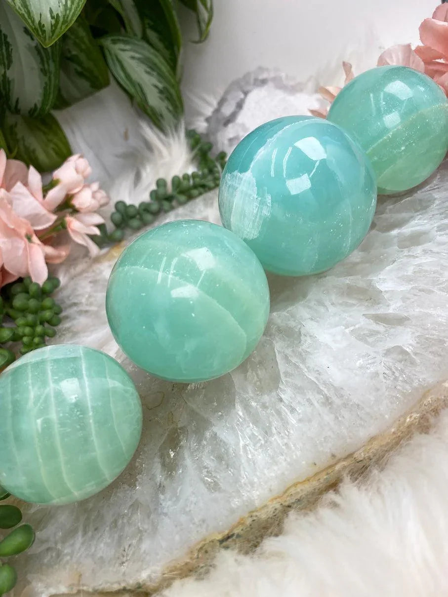 Small-Pistachio-Calcite-Spheres