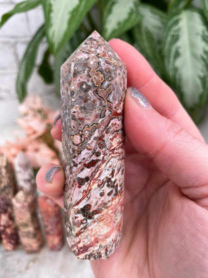 Tan-Red-Leopard-Jasper-Point