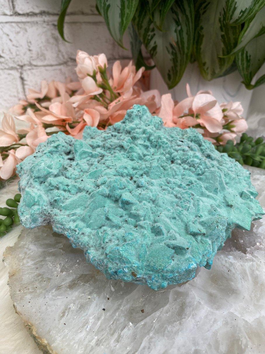 Teal-Blue-Kobyashevite-Crystal-Cluster-for-Sale