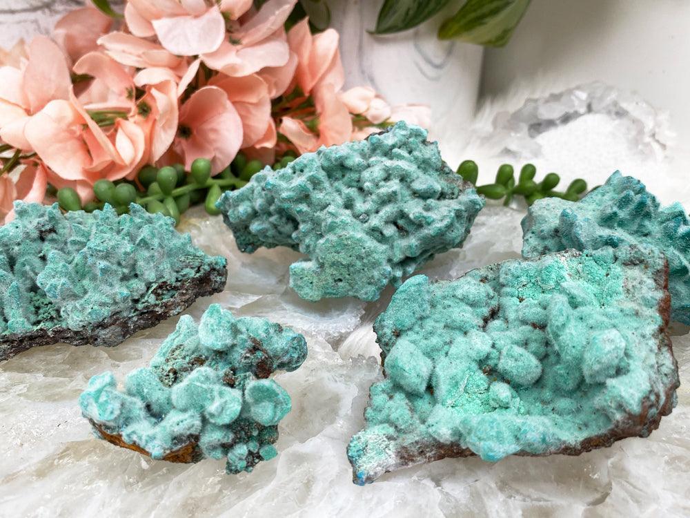 Teal-Kobyashevite-Crystals-from-Durango-Mexico