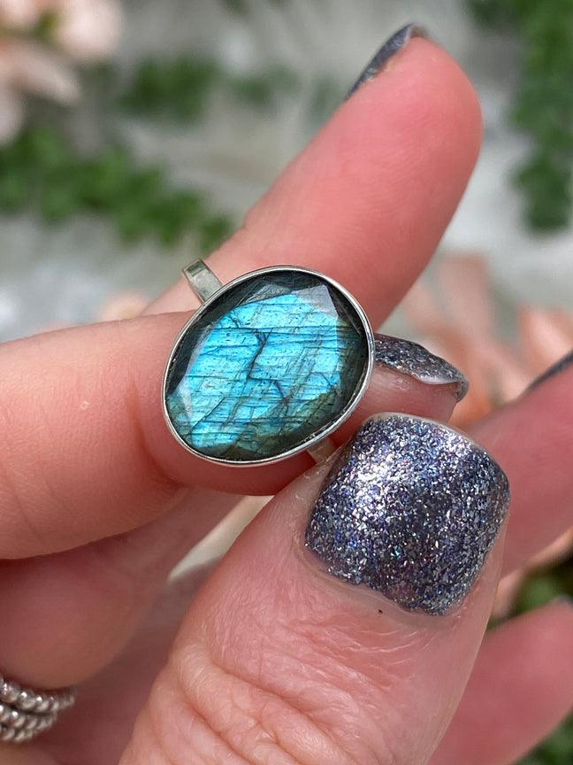 Teal-Labradorite-Ring