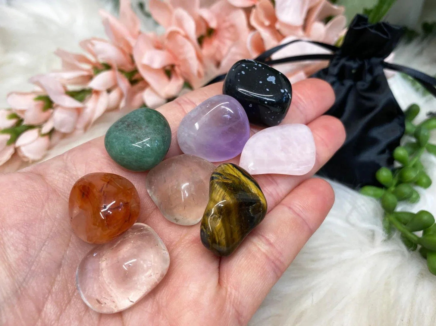 Tumbled Crystal Stones for Beginners Pocket Stone Gift Set