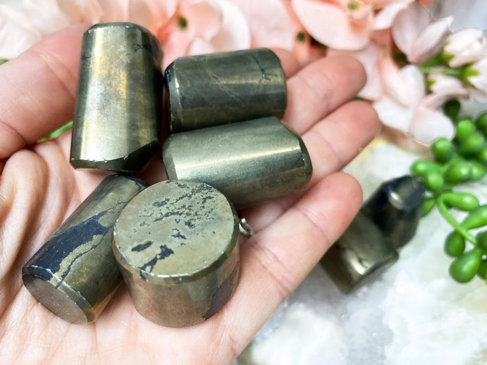    Tumbled-Indian-Fools-Gold-Pyrite-Stone