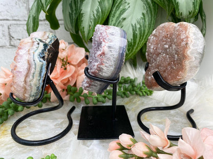 Uruguay-Pink-Amethyst-Heart-Sides