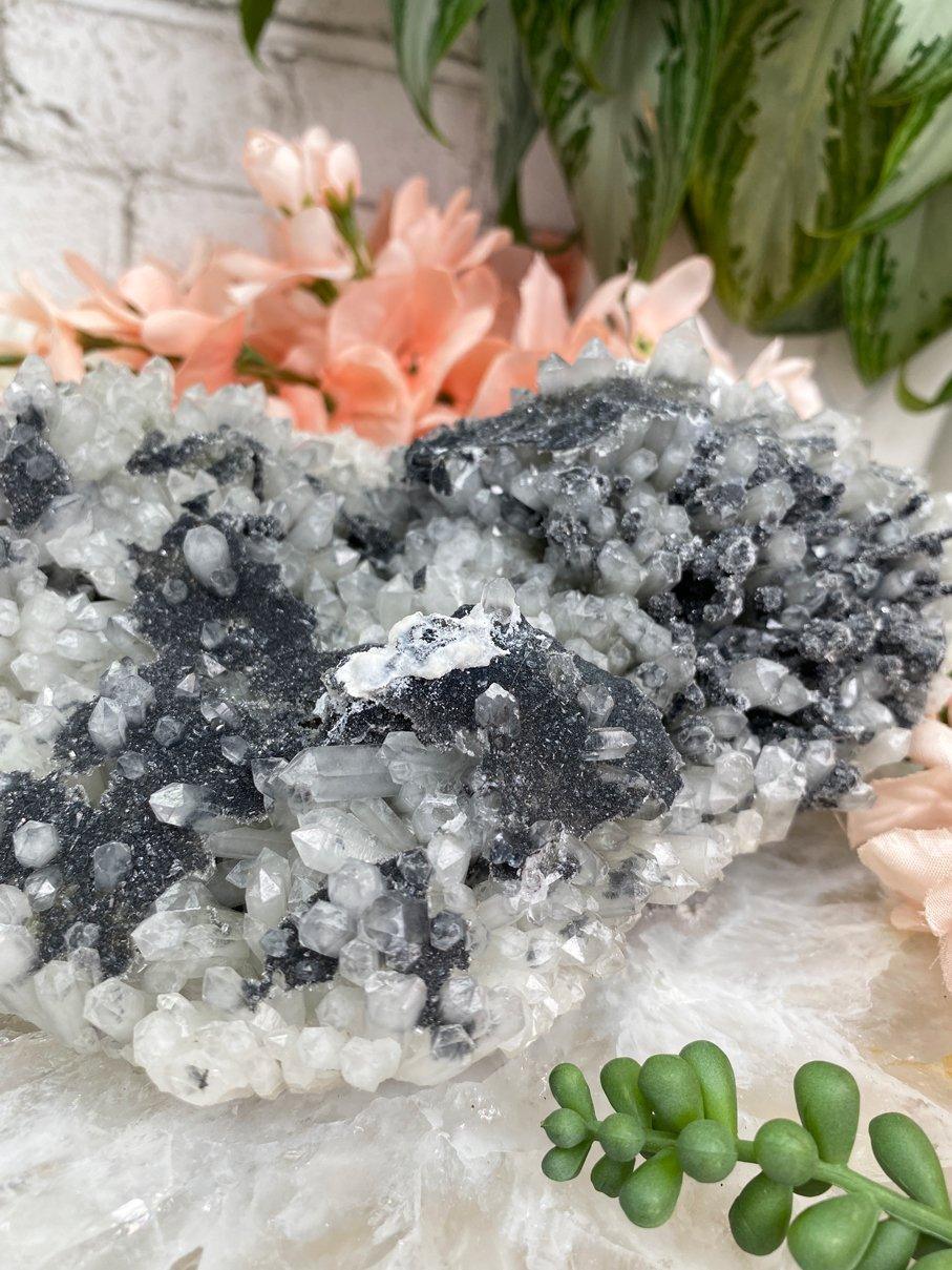 White-Black-Quartz-Cluster-Dalnegorsk-Russia