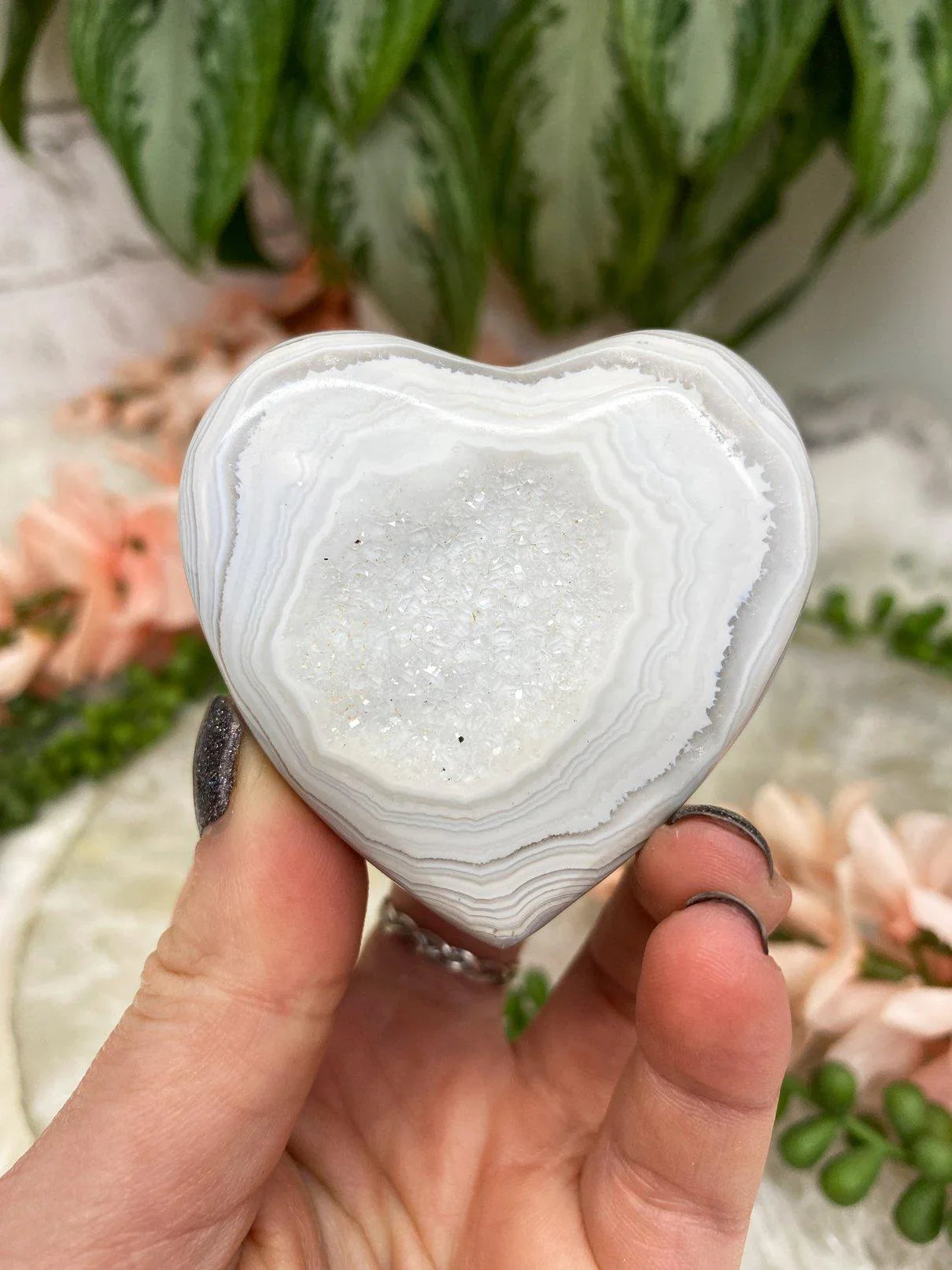 Gray-Chalcedony-Quartz-Agate-Crystal-Hearts-White