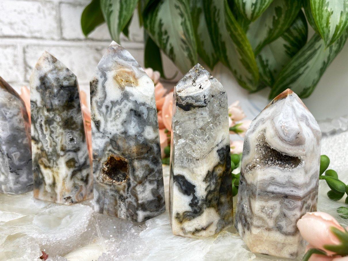 Druzy-Quartz-Chalcedony-Agate-Points