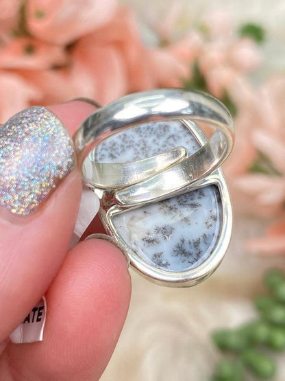 adjustable-silver-dendritic-opal-ring