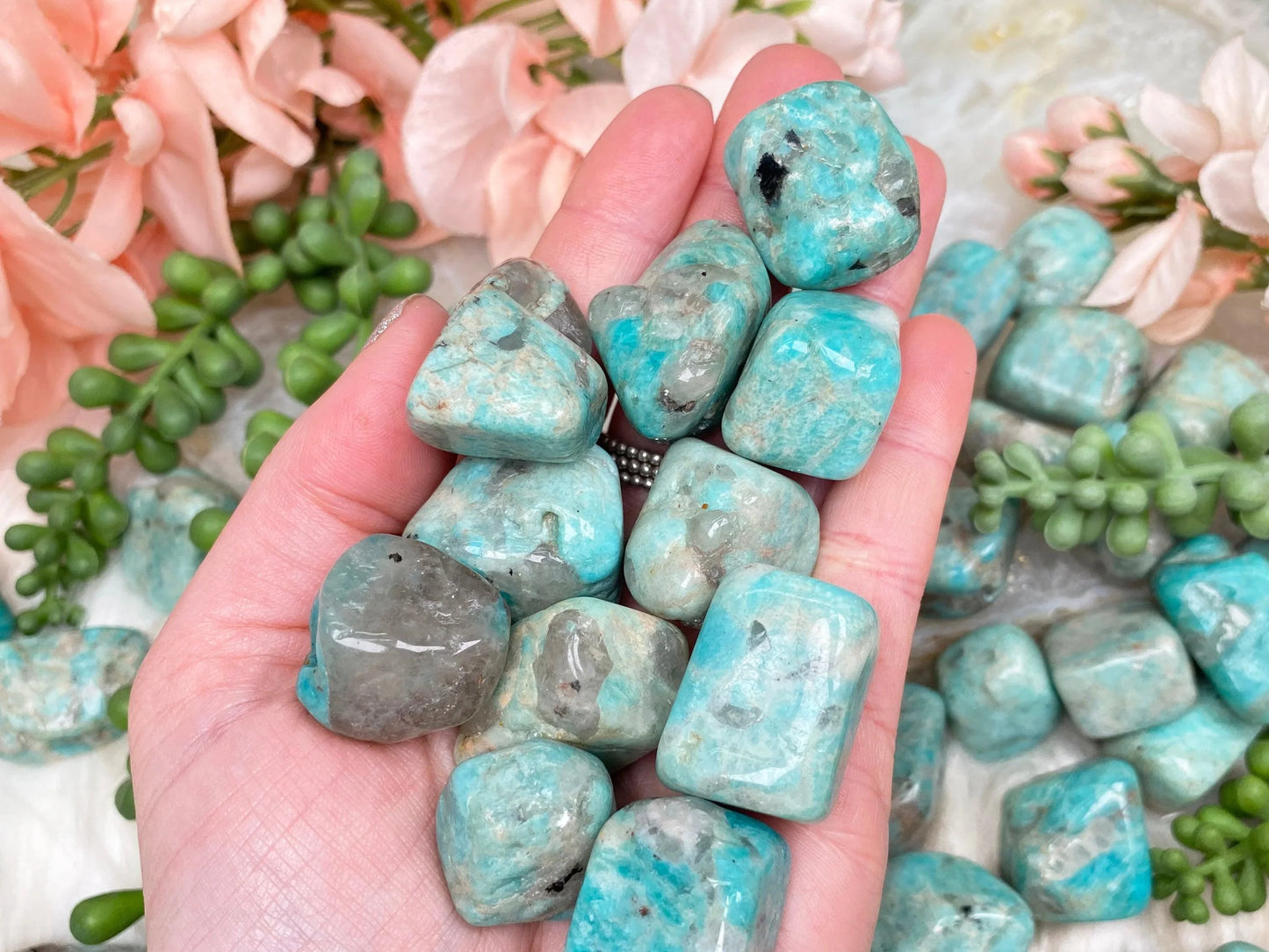 amazonite tumbles for sale