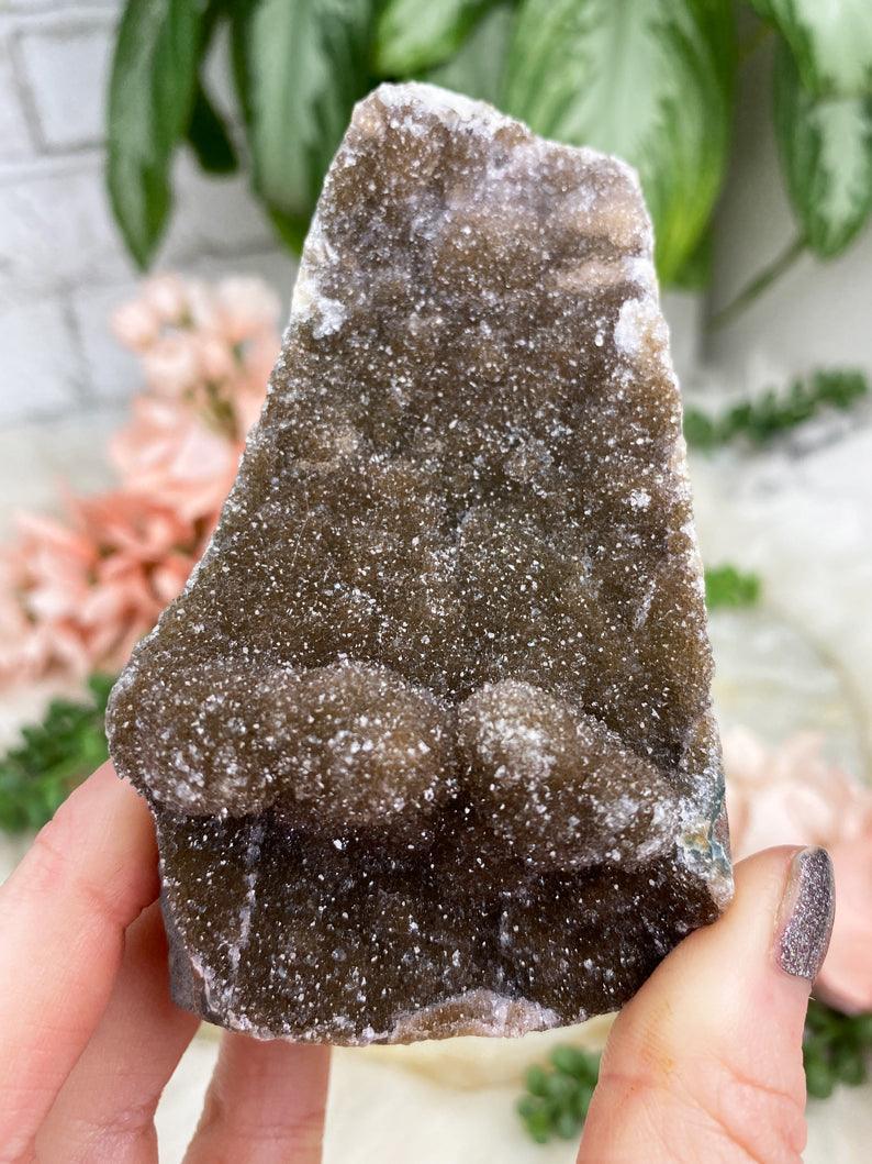 brown-chalcedony-amethyst-cluster