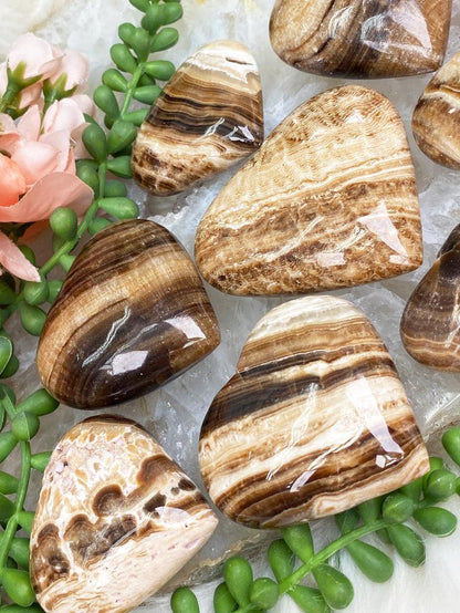 brown-tan-calcite-hearts