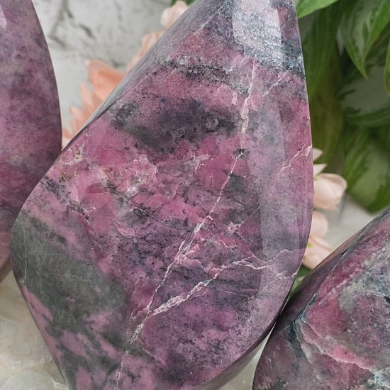 Kyanite-Brazil-Rhodonite-Flames for sale