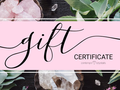Digital Gift Card for Crystal Shops