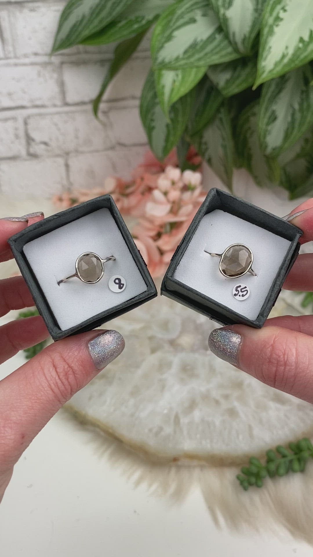 Facet-Cut-Smoky-Quartz-Sterling-Silver-Ring-Video