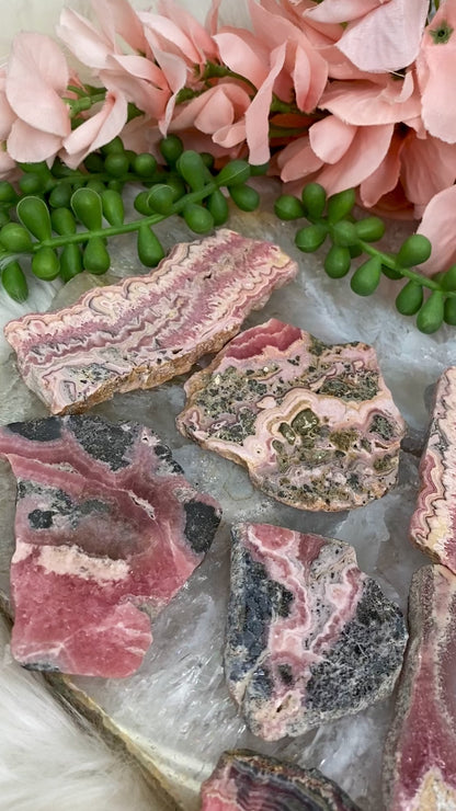 rhodochrosite-slices