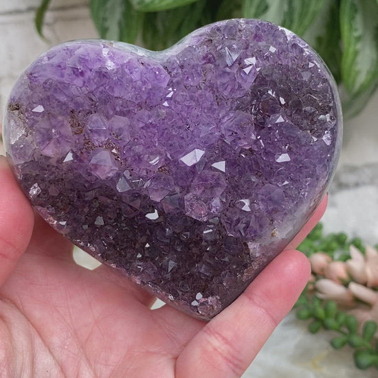 Vibrant-Purple-Amethyst-Heart-Cluster-Video