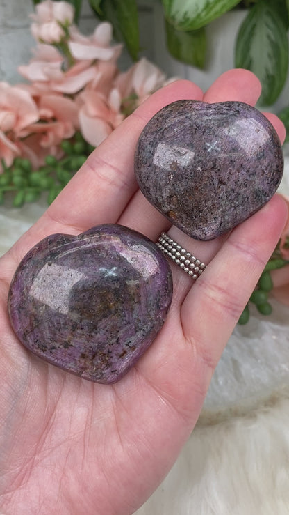 Indian-Star-Ruby-Heart-Crystals-Video