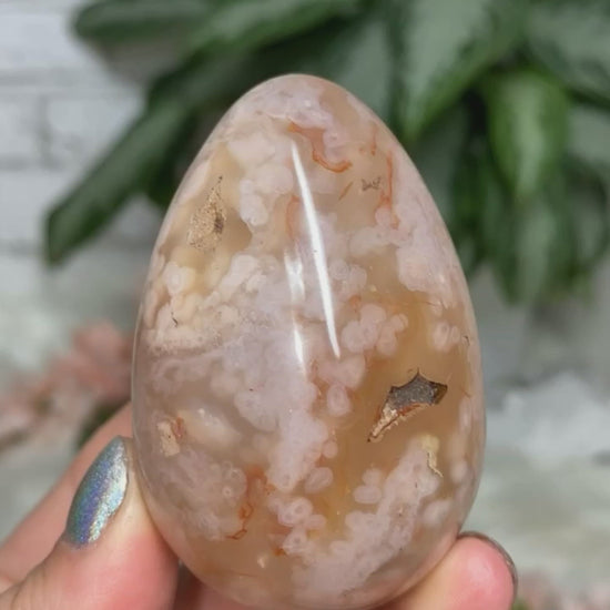 Beautiful little Flower Agate eggs video