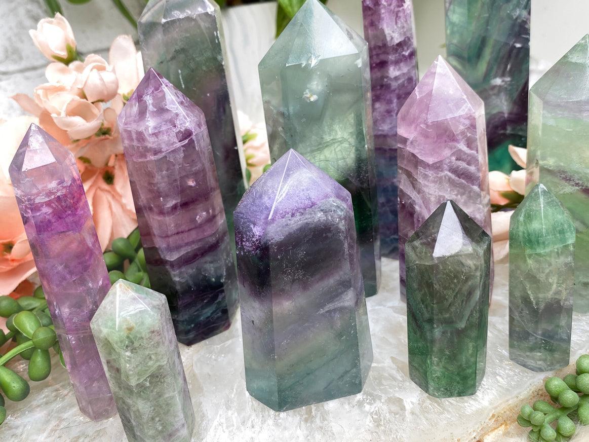 fluorite-points-or-sale-purple-green
