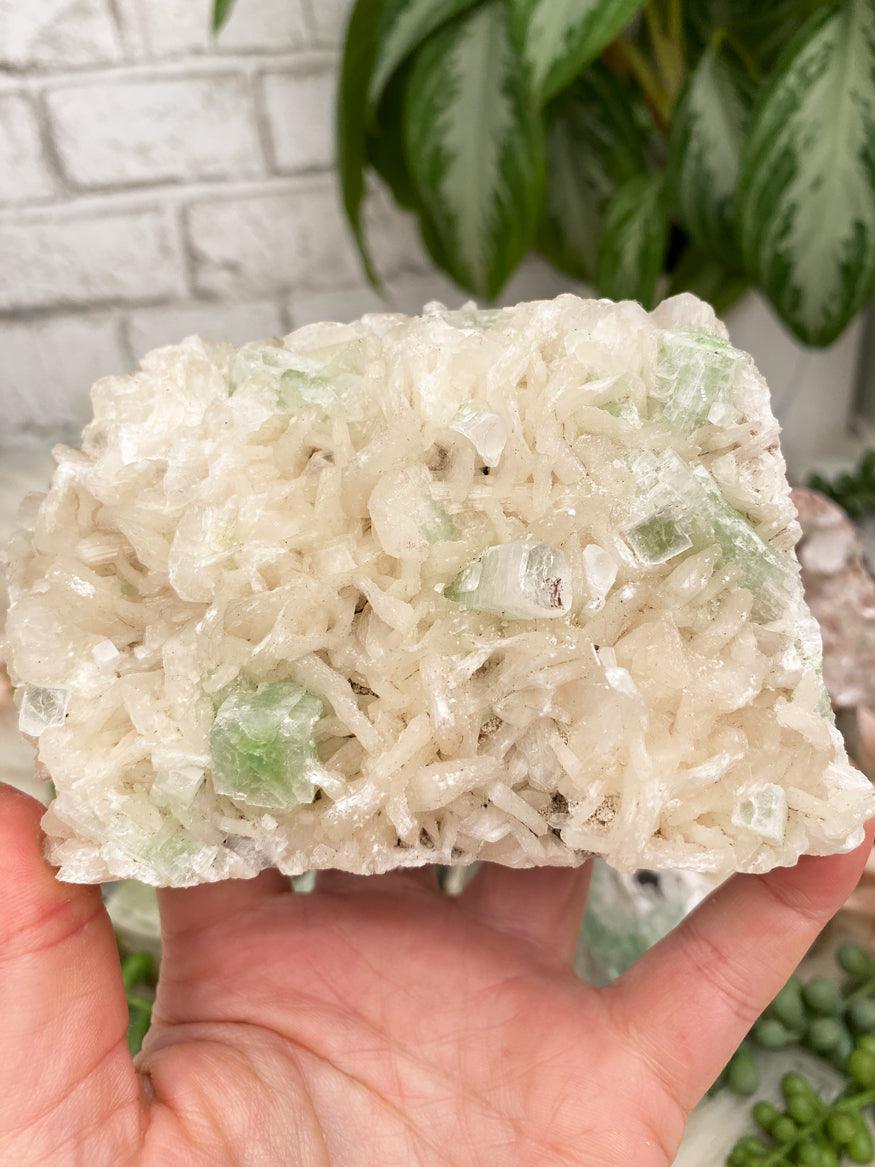 green-apophyllite-on-stilbite-cluster