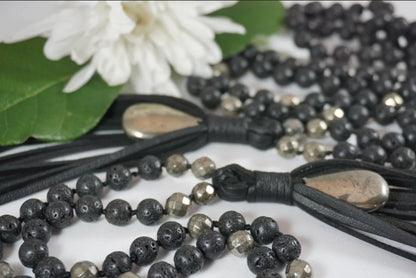 Modern Crystal Mala Necklace