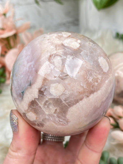 large-flower-agate-sphere